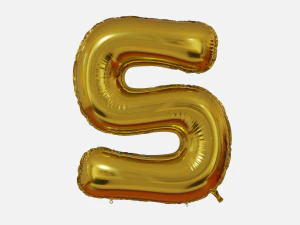 Foil Balloon Letters Collection 3D Model