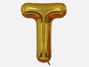 Foil Balloon Letters Collection 3D Model