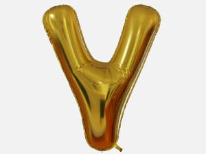 Foil Balloon Letters Collection 3D Model