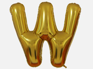 Foil Balloon Letters Collection 3D Model