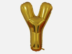 Foil Balloon Letters Collection 3D Model