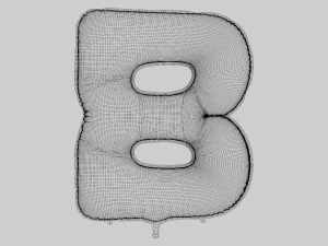 Foil Balloon Letters Collection 3D Model
