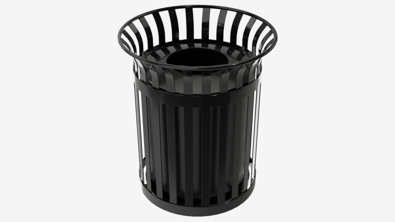 Plaza Trash Can Modèle 3D .c4d .max .obj .3ds .fbx .stl .blend 