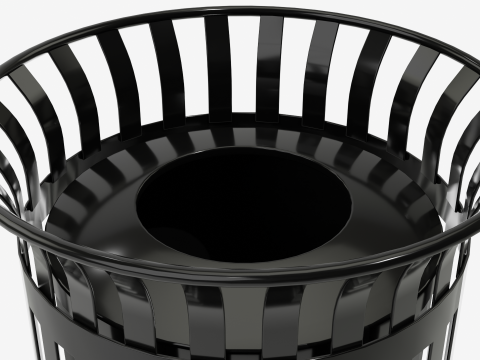 Plaza Trash Can Modèle 3D