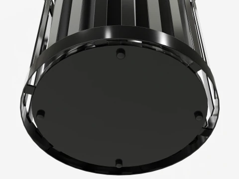 Plaza Trash Can 3D Model