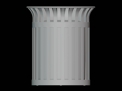 Plaza Trash Can Modèle 3D