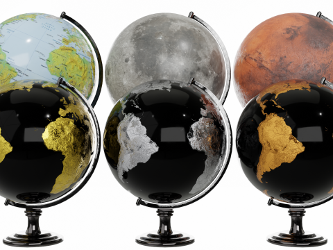 Desk Globe 3D Модель
