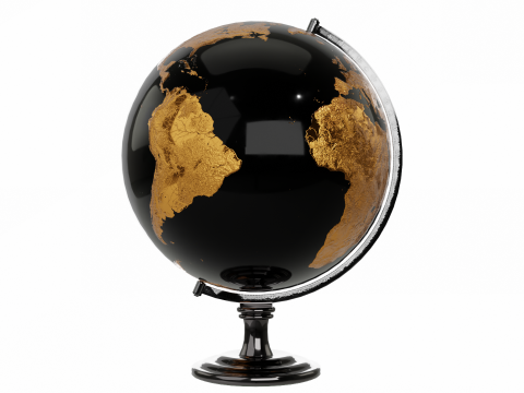 Desk Globe 3D Model