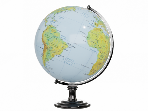 Desk Globe 3D Model