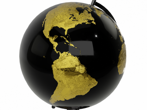 Desk Globe 3D Model