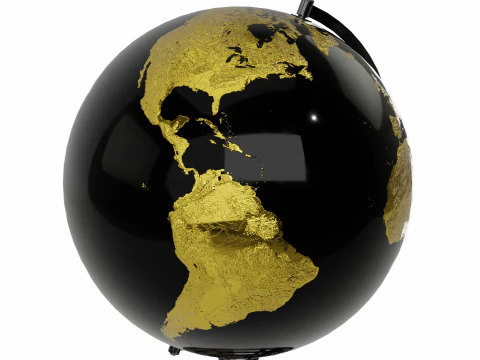 Desk Globe 3D Model
