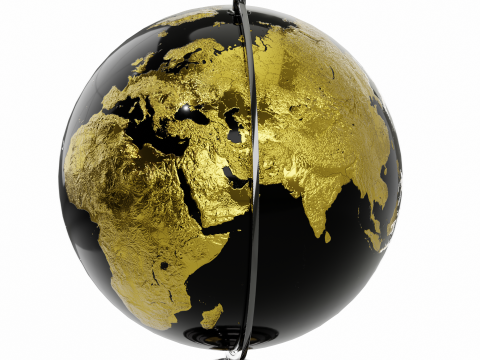 Desk Globe 3D Model