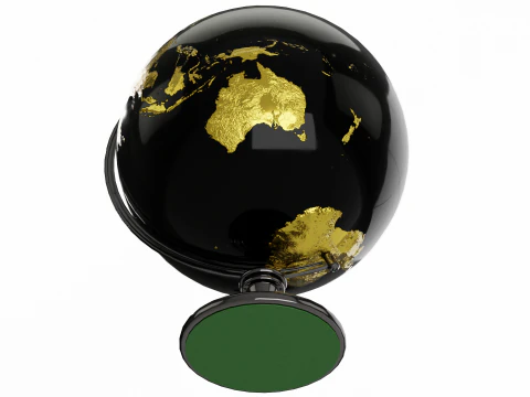Desk Globe 3D Model