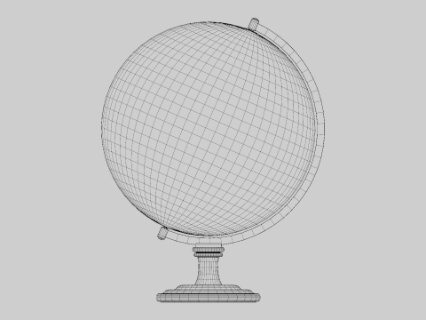 Desk Globe 3D Model