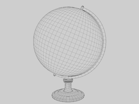 Desk Globe 3D Model