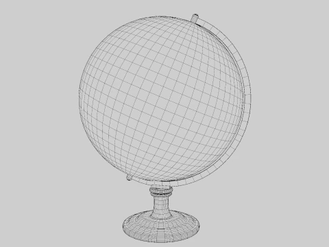 Desk Globe 3D Model