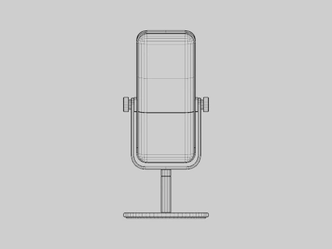 麦克风 3D 模型