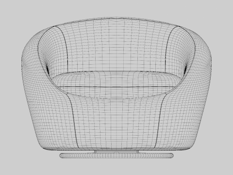 Cozy Swivel Chair Modello 3D