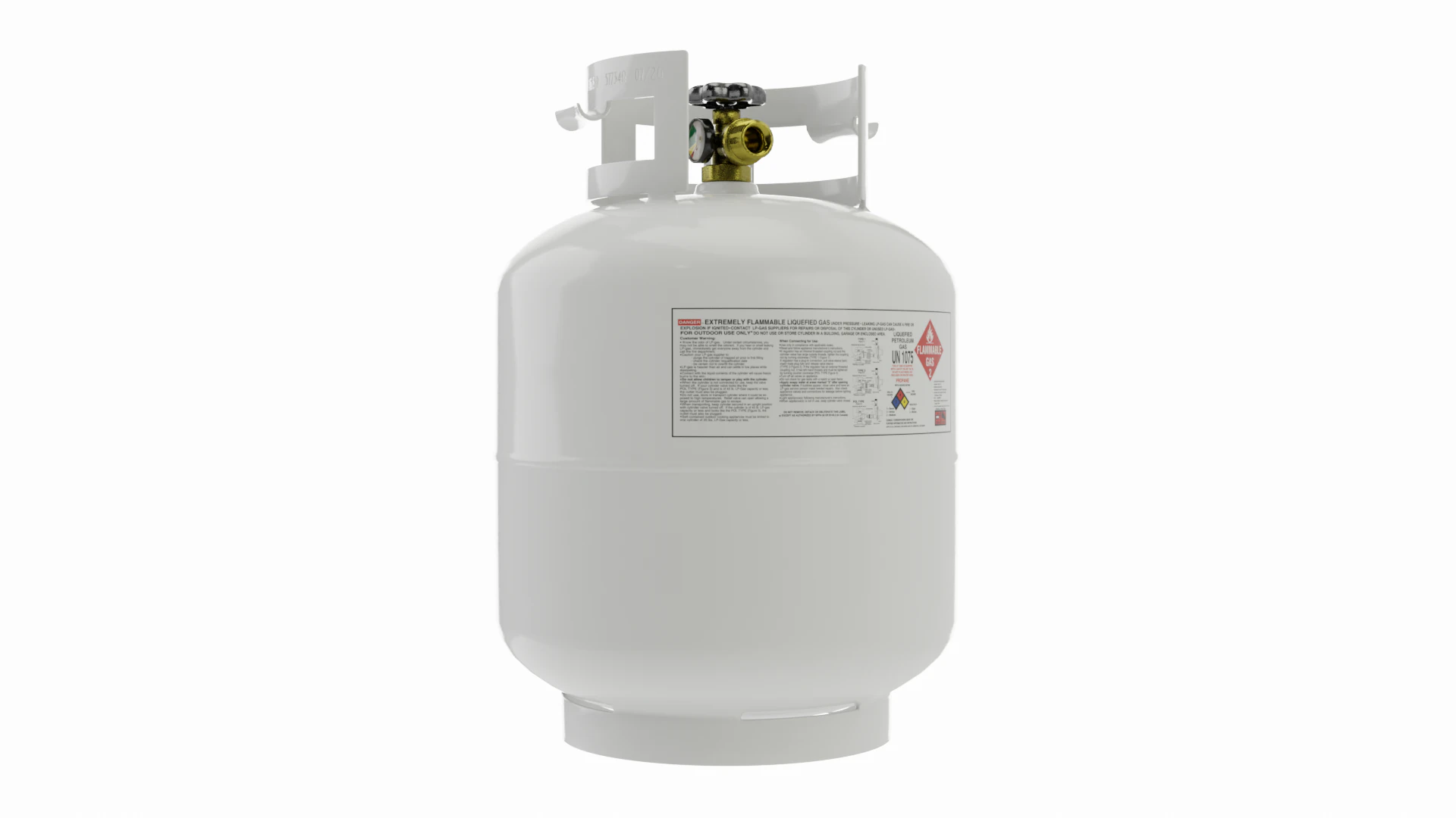 Tanque de propano Modelo 3D .c4d .max .obj .3ds .fbx .stl .blend 