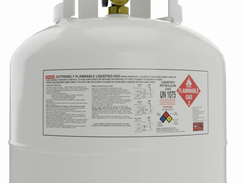 Tanque de propano Modelo 3D