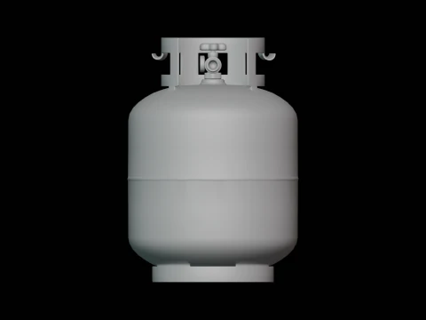 Tanque de propano Modelo 3D