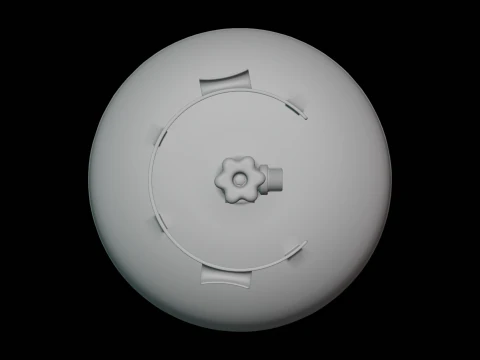 Tanque de propano Modelo 3D