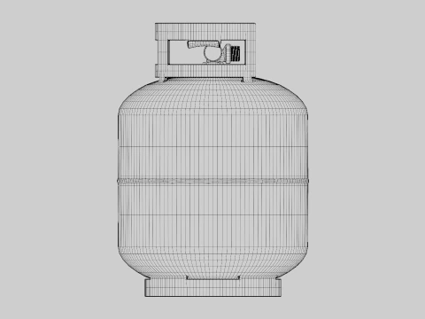 Tanque de propano Modelo 3D
