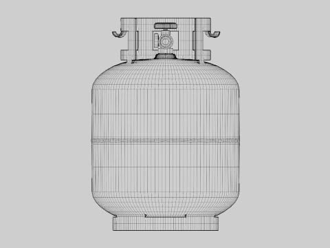 Tanque de propano Modelo 3D