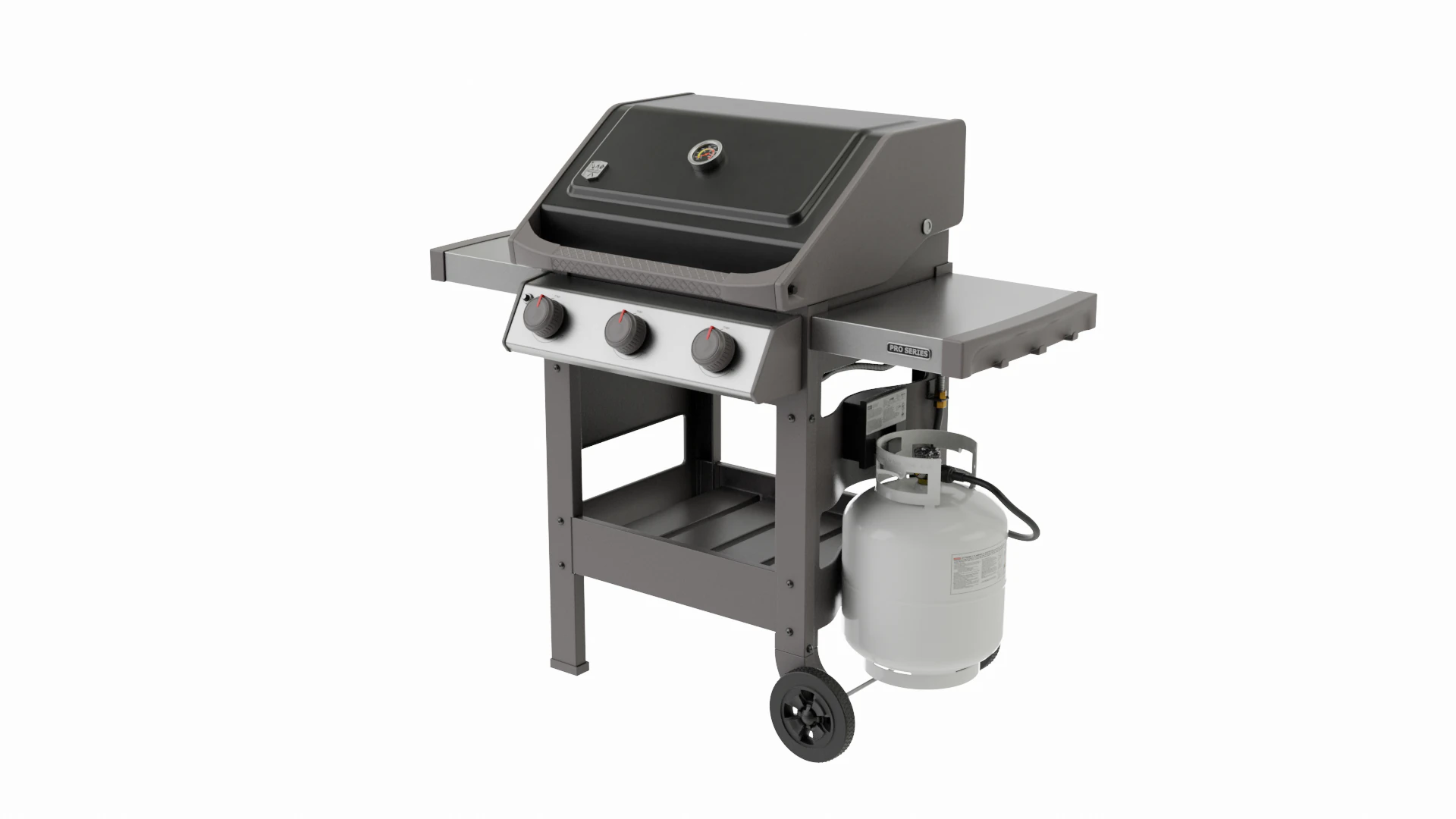 Propane Grill 3D Model .c4d .max .obj .3ds .fbx .stl .blend 