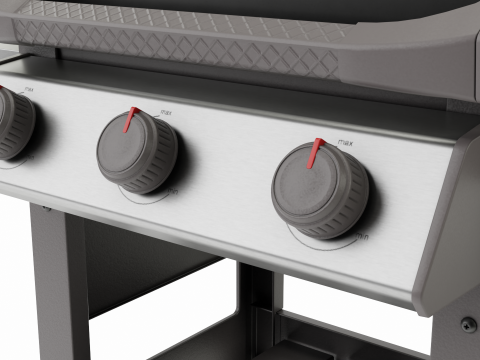 Propane Grill Modelo 3D