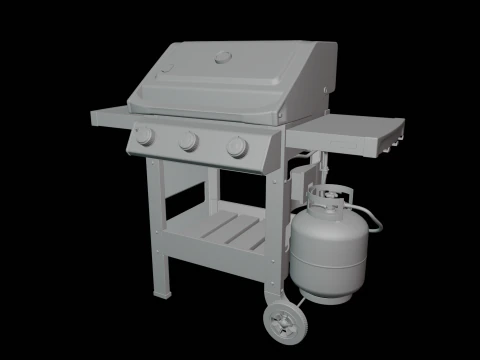 Propane Grill 3D Model
