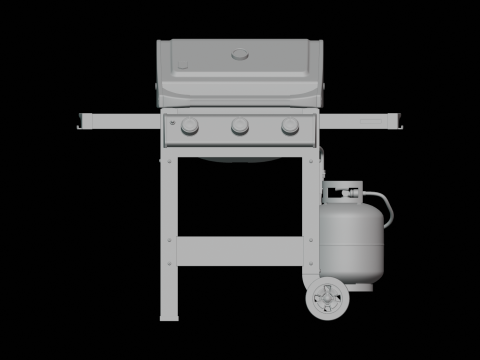 Propane Grill Modelo 3D