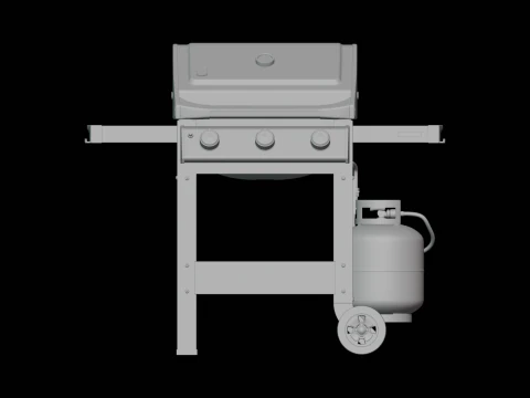 Propane Grill 3D Model