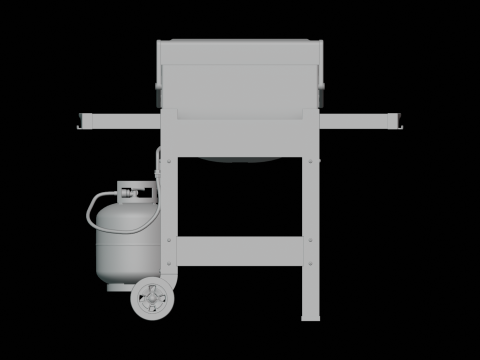 Propane Grill Modelo 3D