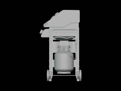 Propane Grill Modelo 3D
