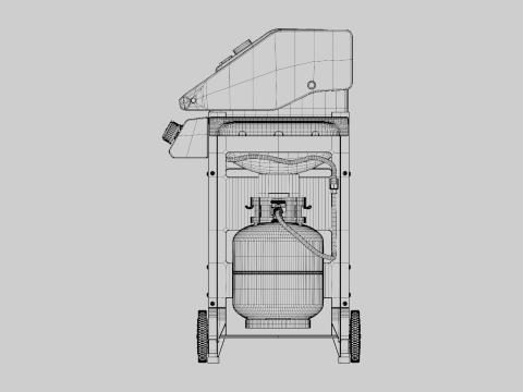 Propane Grill Modelo 3D