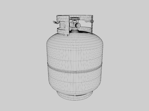 Propane Grill Modelo 3D