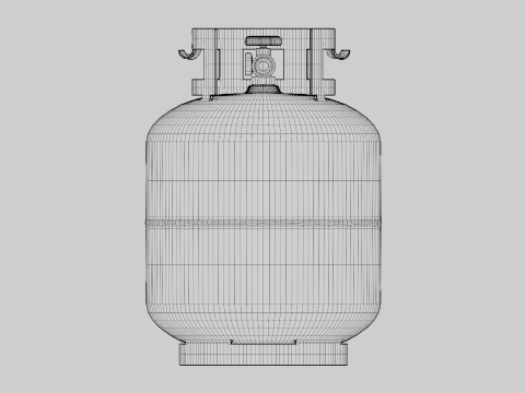 Propane Grill Modelo 3D