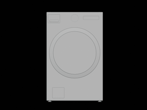 Washer Dryer Combo Modelo 3D