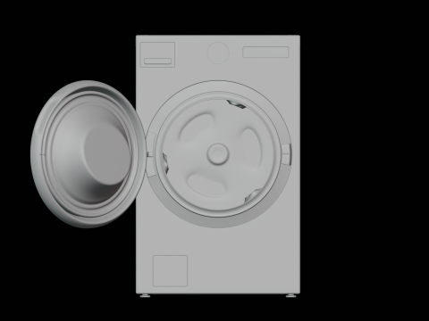 Washer Dryer Combo Modelo 3D