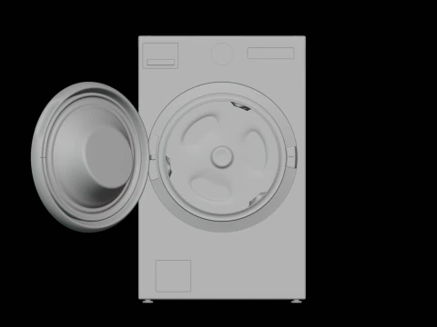 Lavasciuga combinata Modello 3D