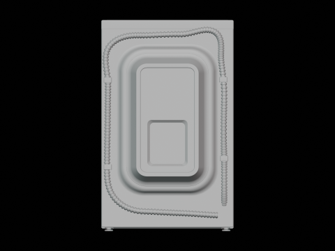 Washer Dryer Combo Modelo 3D