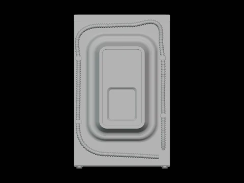 Lavasciuga combinata Modello 3D