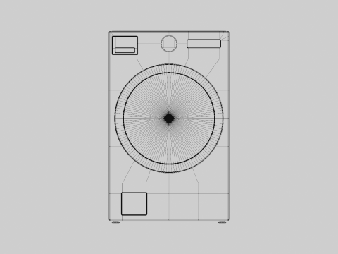 Washer Dryer Combo Modelo 3D
