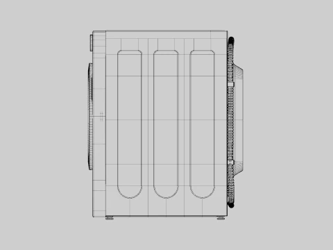 Lavasciuga combinata Modello 3D