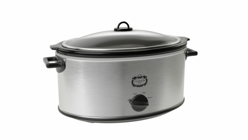 Slow Cooker 3D Model .c4d .max .obj .3ds .fbx .stl .blend 