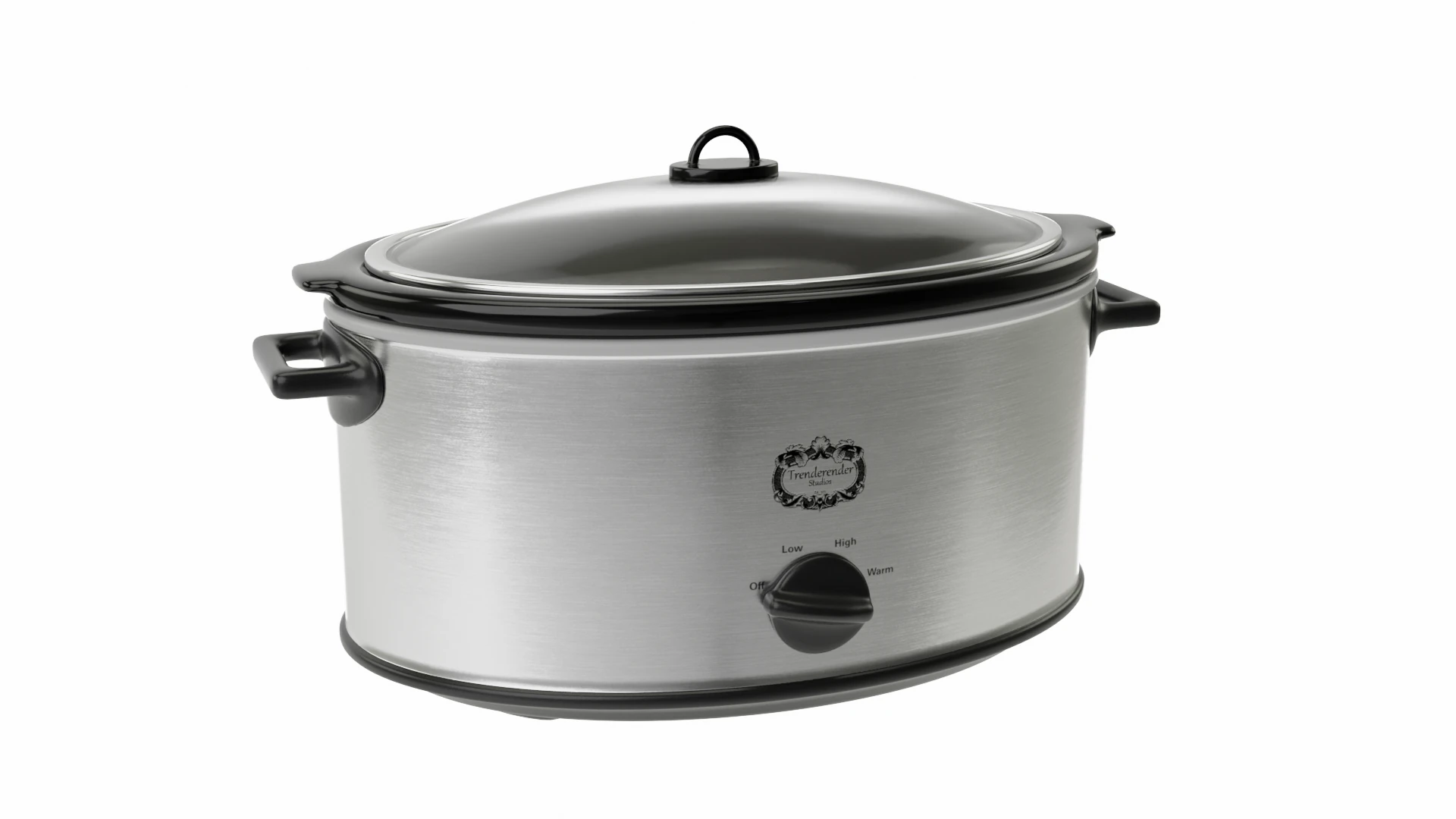Slow Cooker 3D Model .c4d .max .obj .3ds .fbx .stl .blend