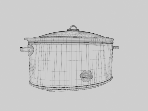 Slow Cooker 3D Model