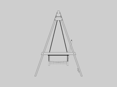Porch Swing Model 3D