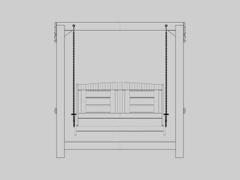Porch Swing 3D Model